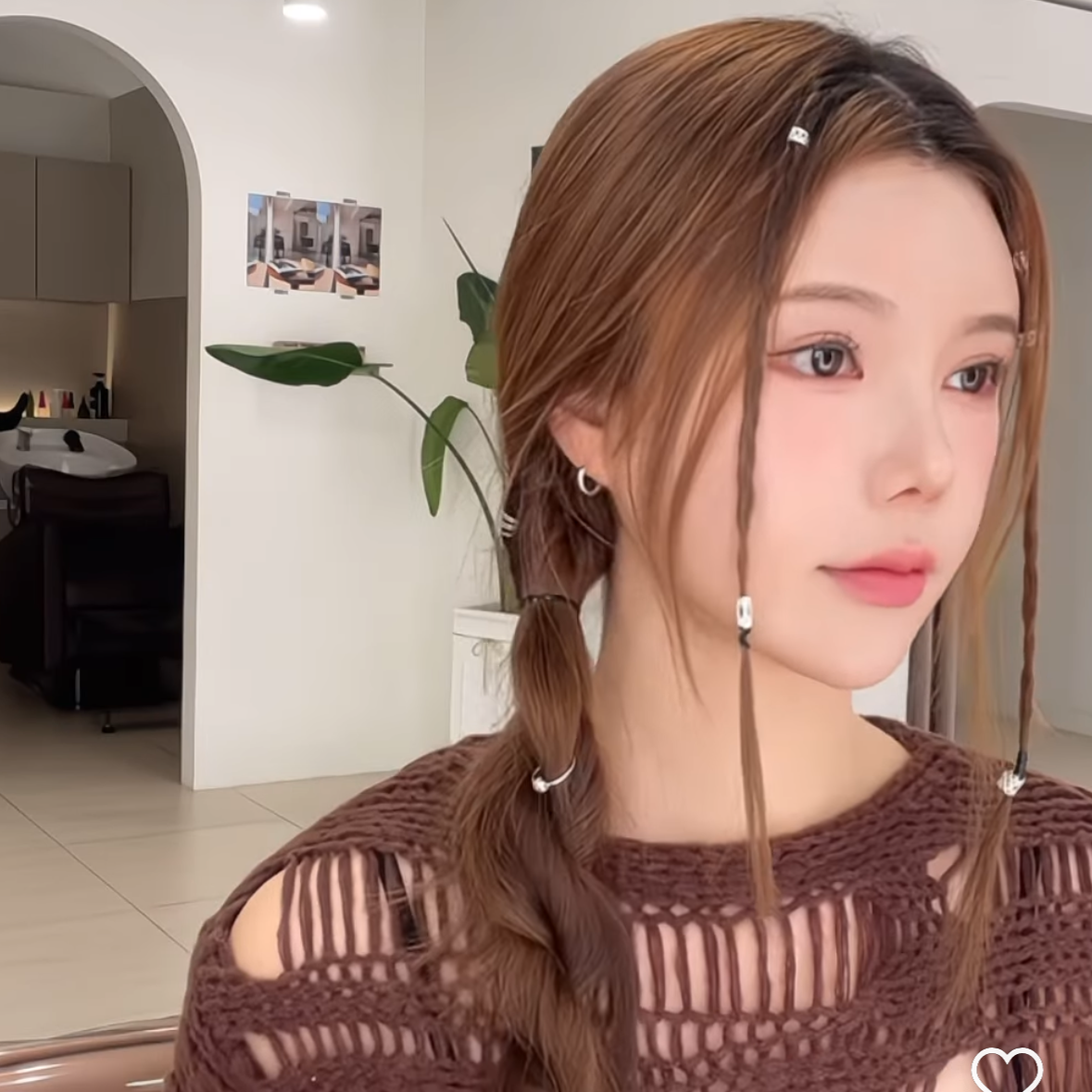 1mm slim braided extensions technique at Bymond Gwangalli