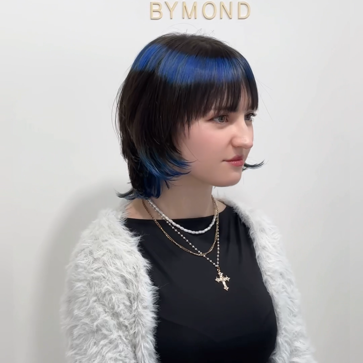 Korean bob cut Instagram reel by Designer Rin