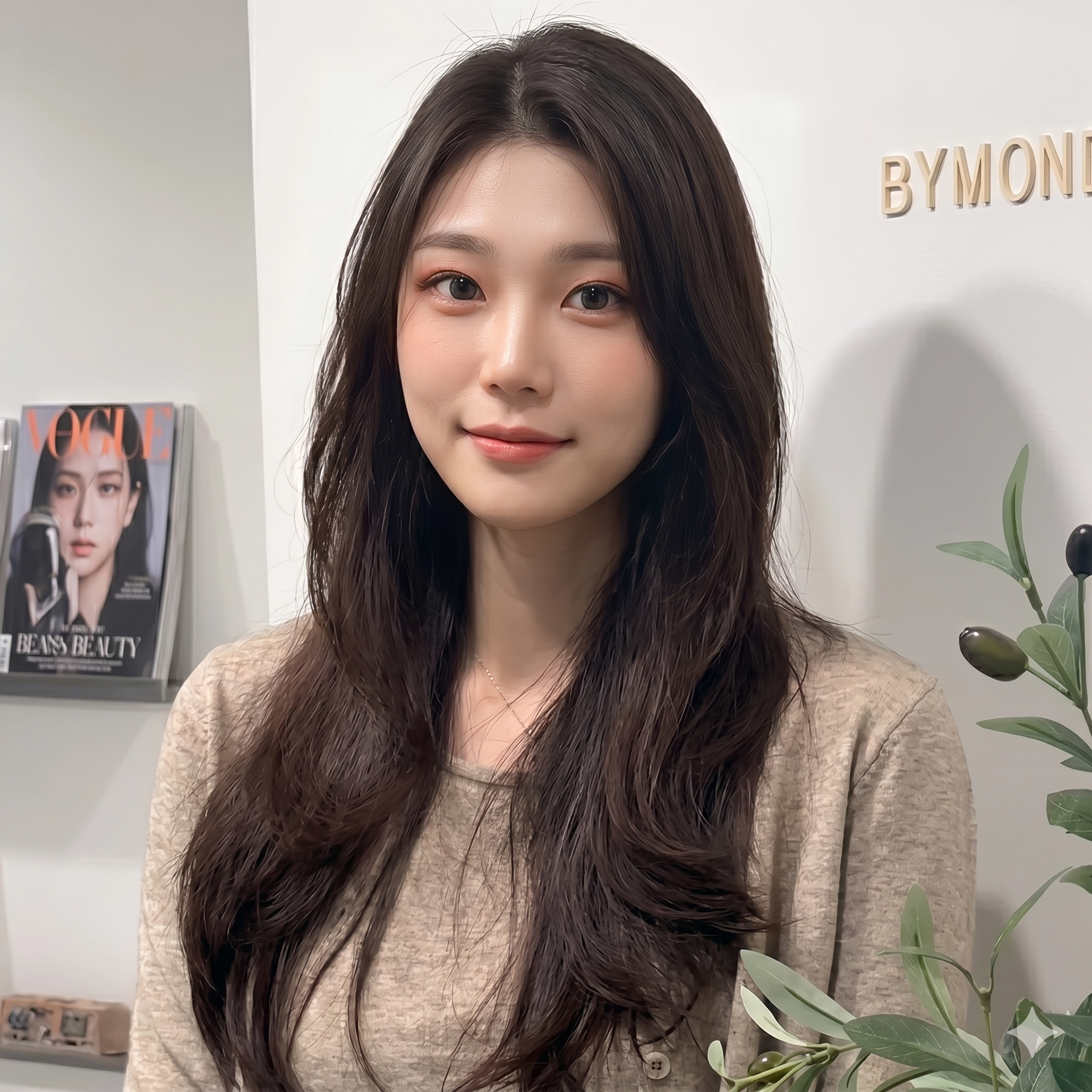 Korean bob cut for Hana from Osaka at Bymond Busan