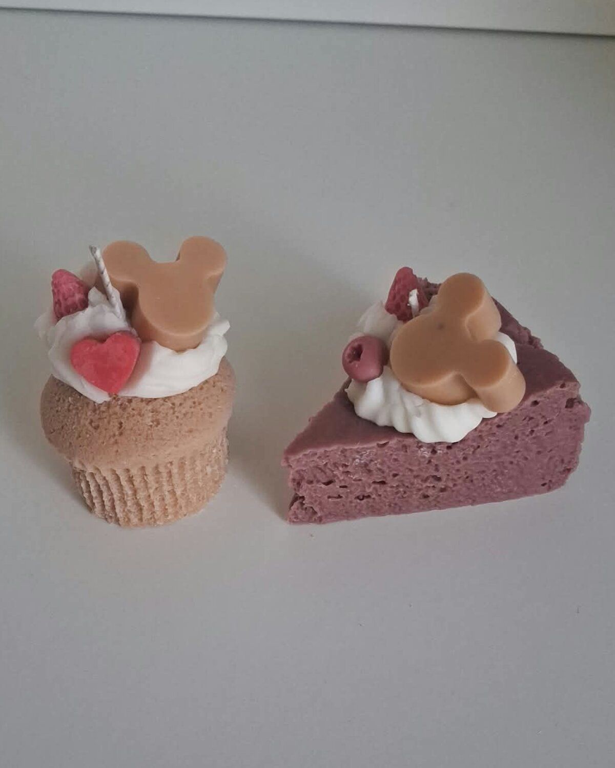 Cupcakekaars en taartpuntkaars met witte frosting