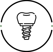 An illustration of two teeth with braces