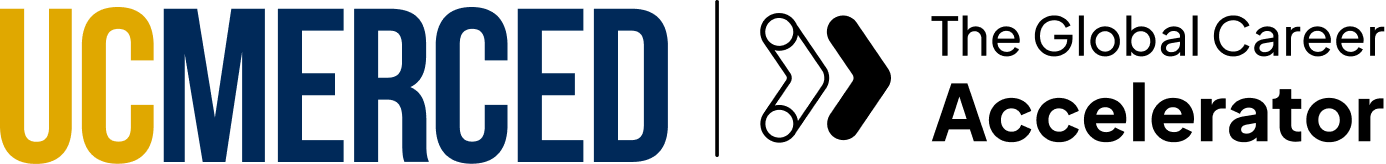UC Merced and The Global Career Accelerator logos