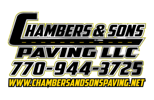 A logo for chambers & sons paving llc