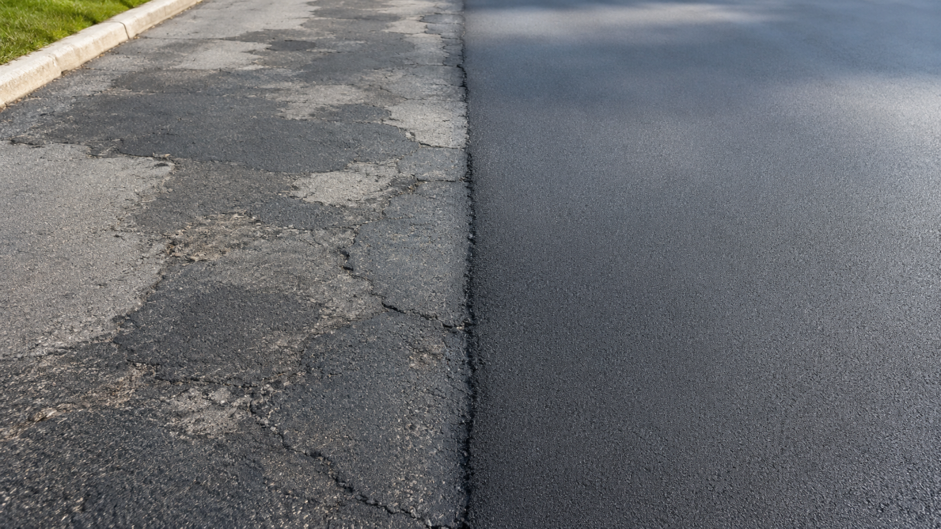 asphalt repair vs resurfacing comparison example