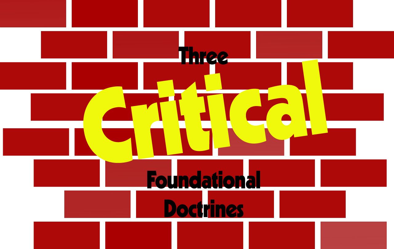 Red brick wall background with yellow text: