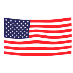 A red white and blue american flag with stars on it