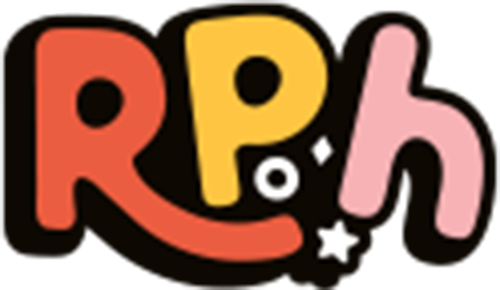 Role Play Hood Logo | A colorful logo for rph with a star in the middle.