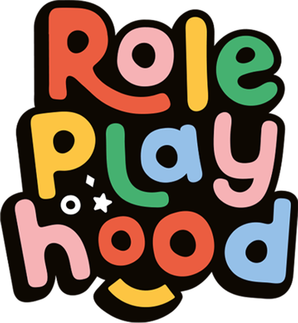 Role Play Hood Logo | A colorful logo that says role play hood