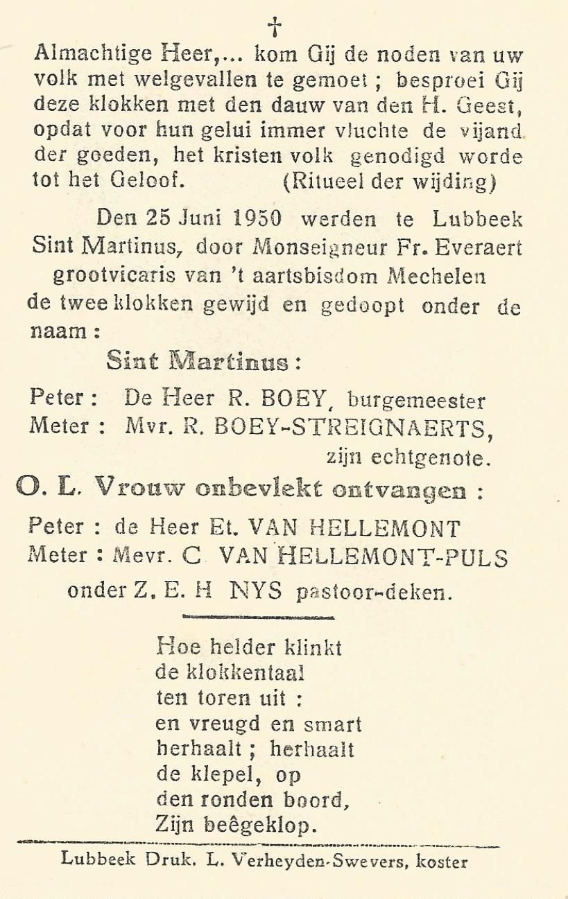 Bidprentje achterkant