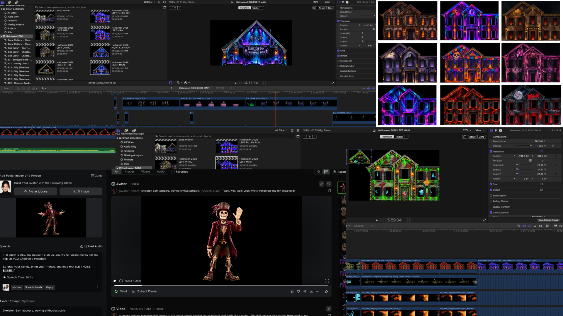 Behind the scenes of creating Skeleton Sam and His Graveyard Band