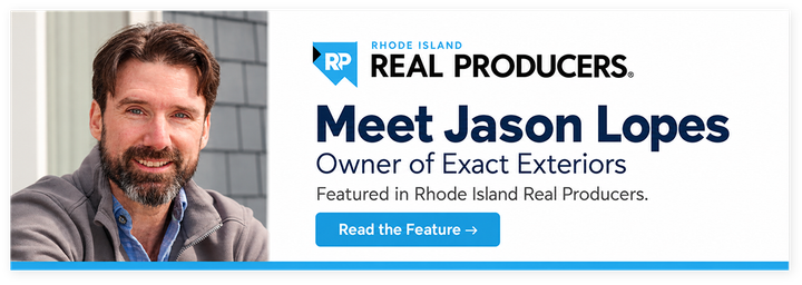Banner for Real Producers featuring Jason Lopes, with headshot and blue “Meet the Feature” button