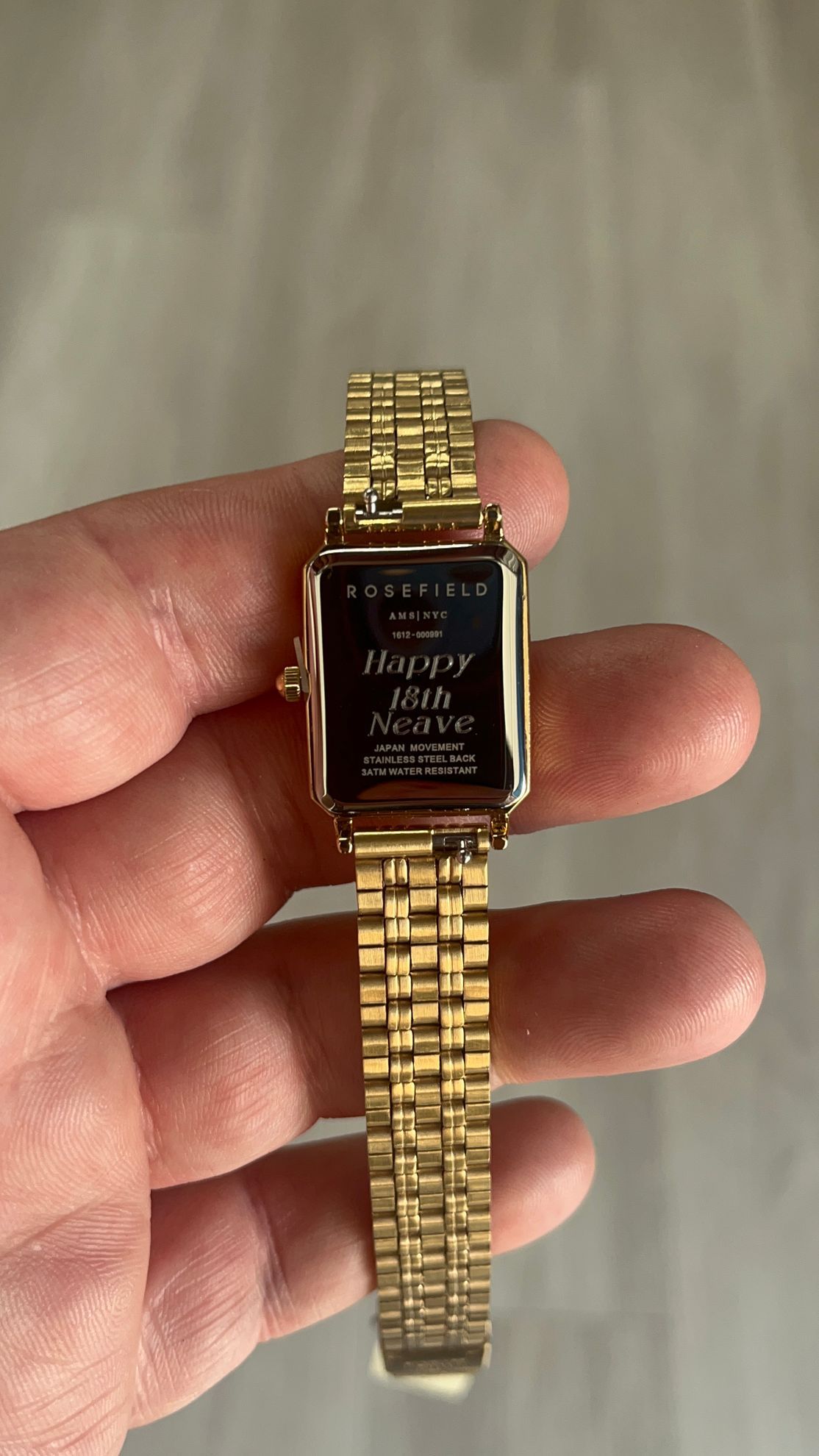 A Gold Engraved Watch For Birthday — Jimani Trophies & Engraving In Dapto, NSW