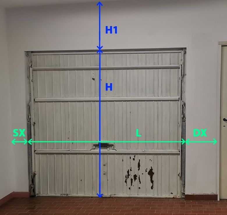 piantina per rilievo misure portone