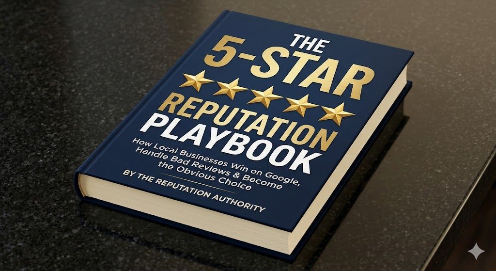 A dark blue hardcover book titled 
