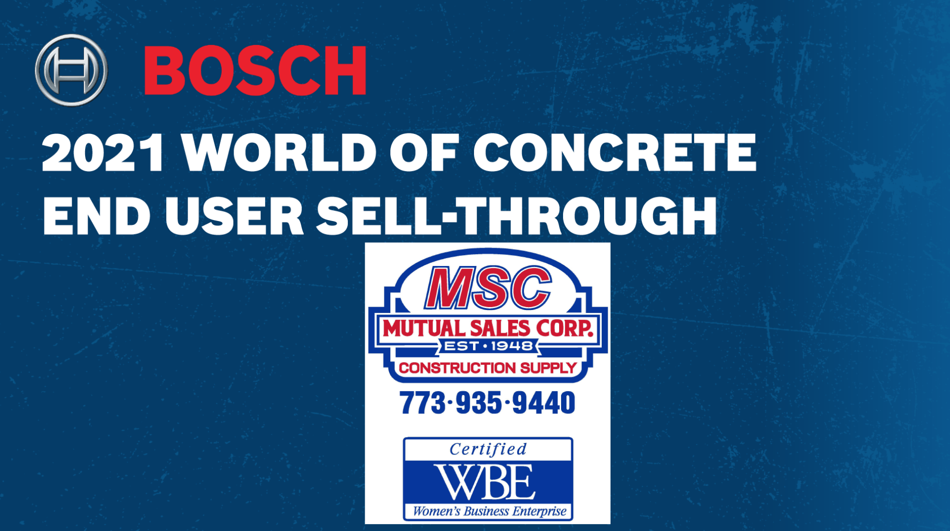 Bosch 2021 WOC End User