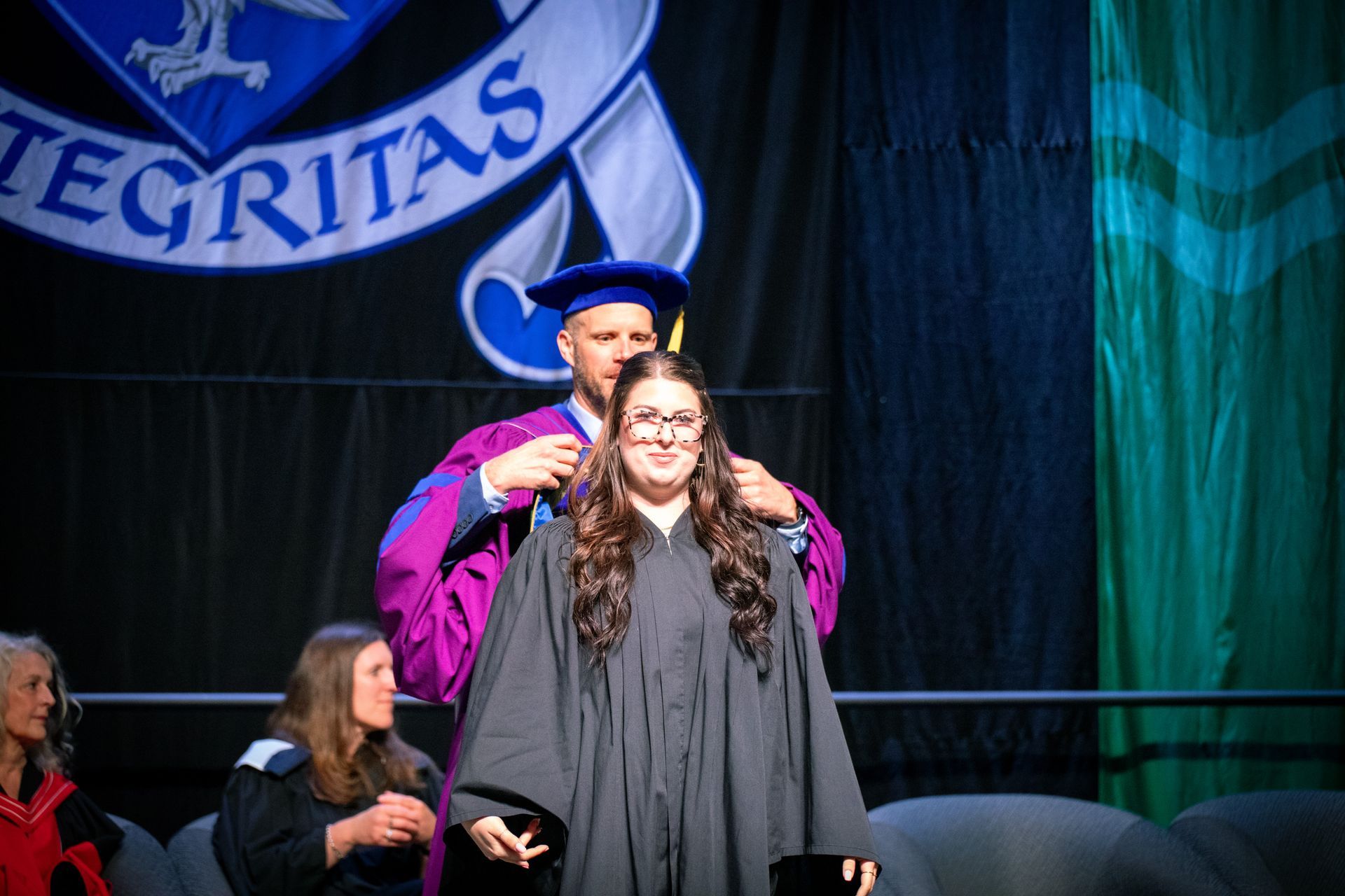 People on stage during Nipissing University Convocation 2026