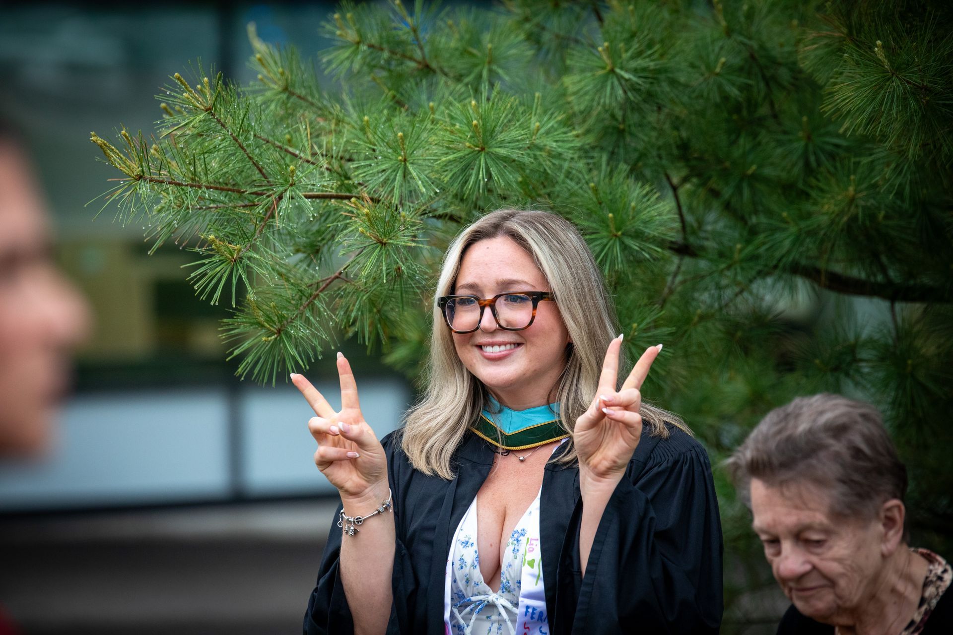Nipissing University graduate posing for a picture 