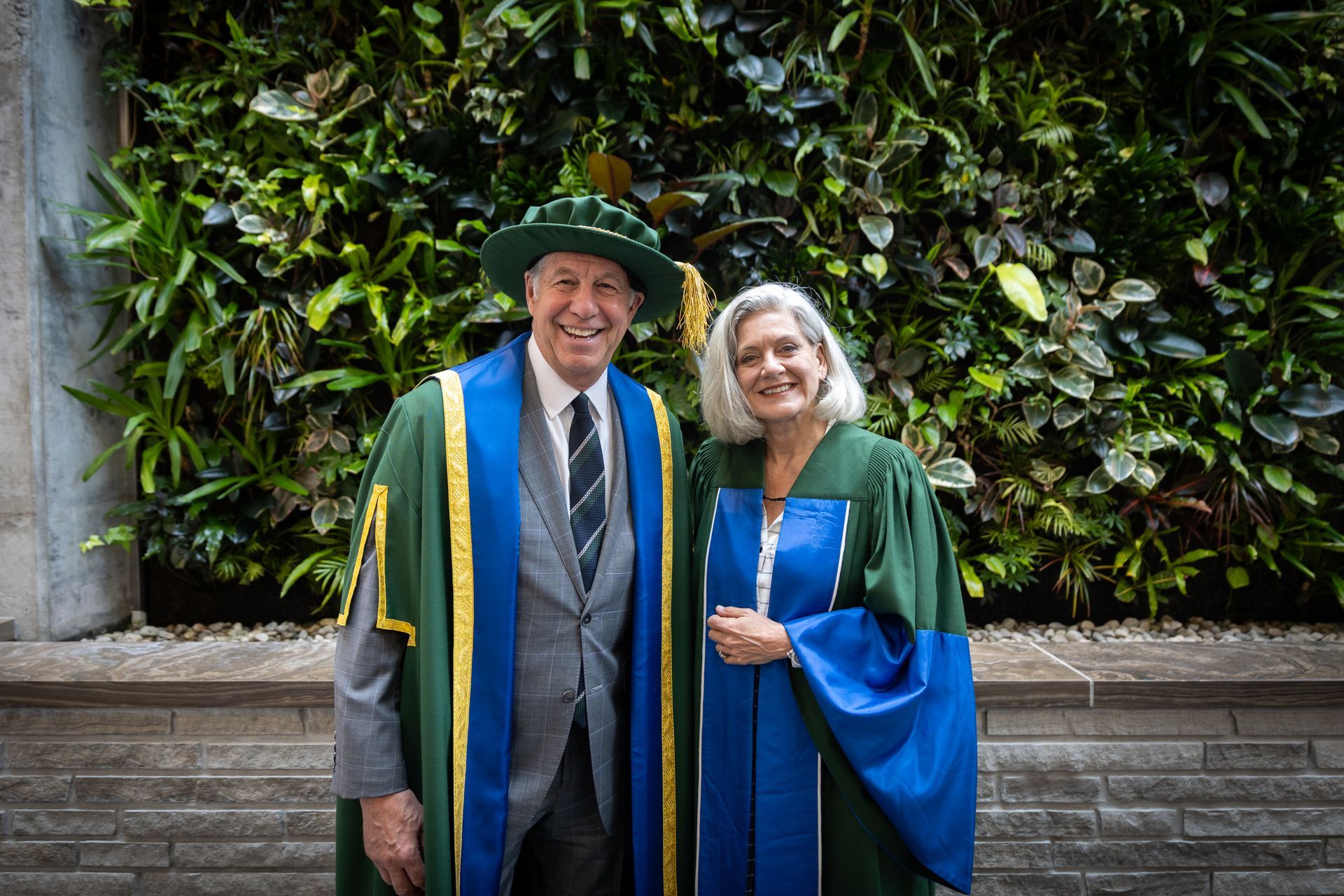 Scott Russell and Lisa LaFlamme at Nipissing University