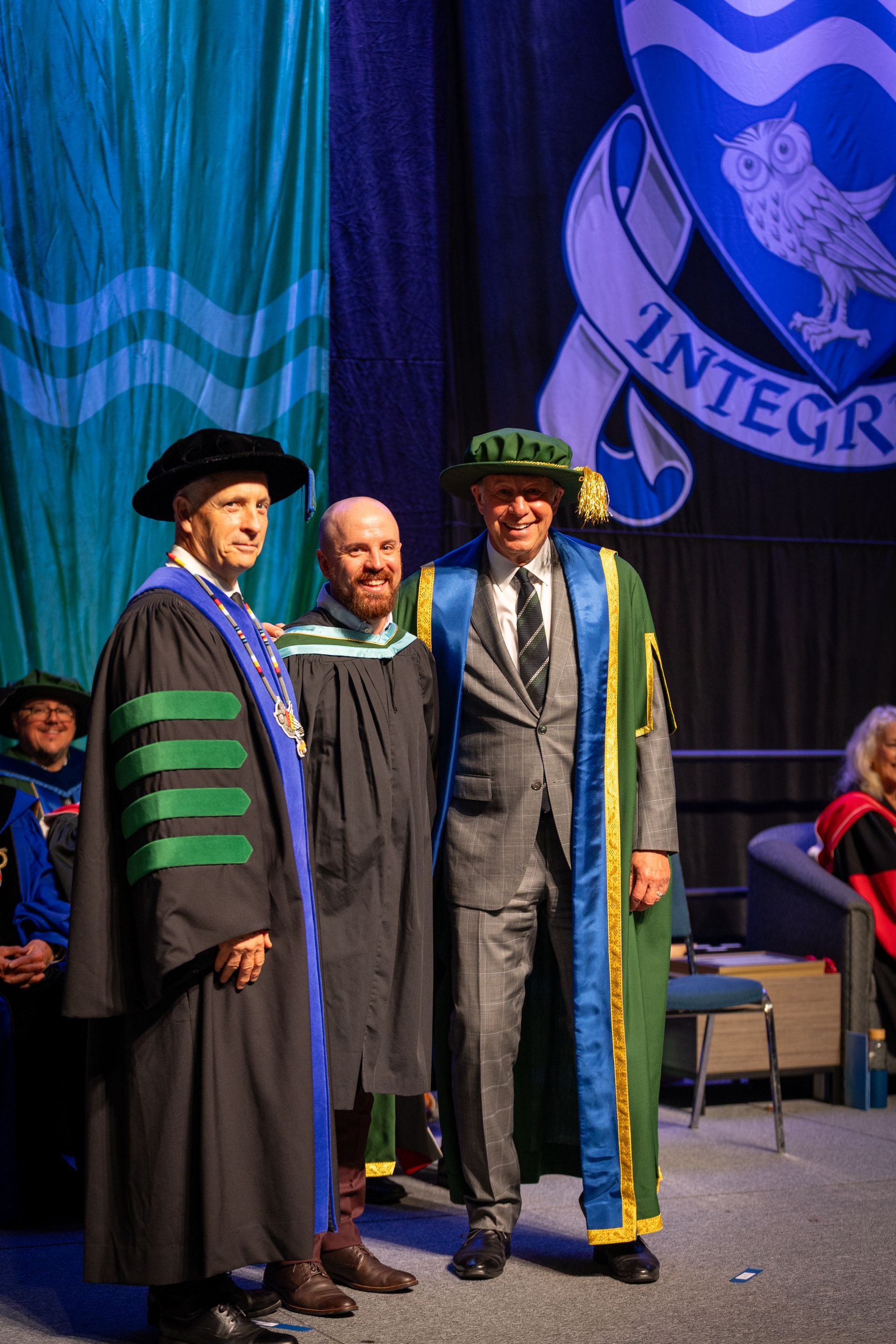 People on stage during Nipissing University Convocation 2026