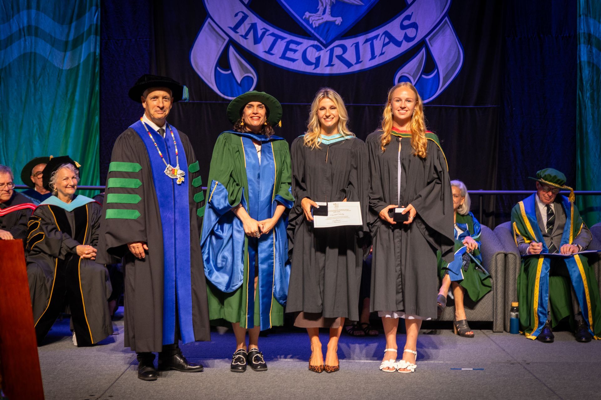 People on stage during Nipissing University Convocation 2026