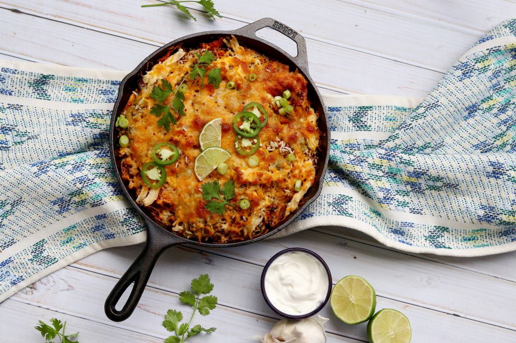 Skillet Chicken Enchilada Quinoa