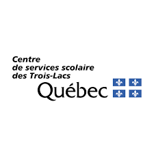 Logo for Centre de services scolaire des Trois-Lacs, Québec; includes the word
