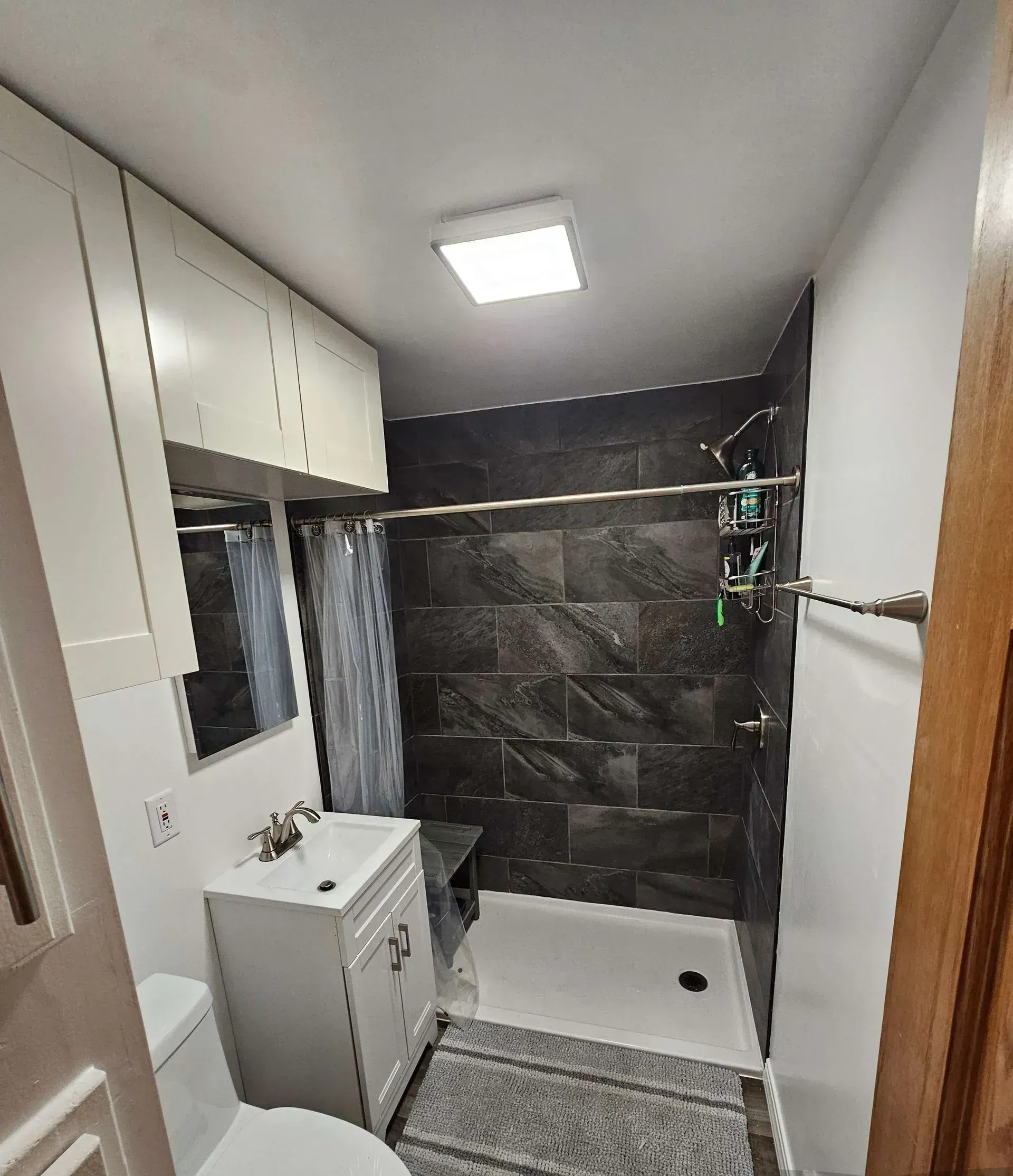 A gorgeous bathroom remodel in Pulaski, WI by Alley Remodeling. 