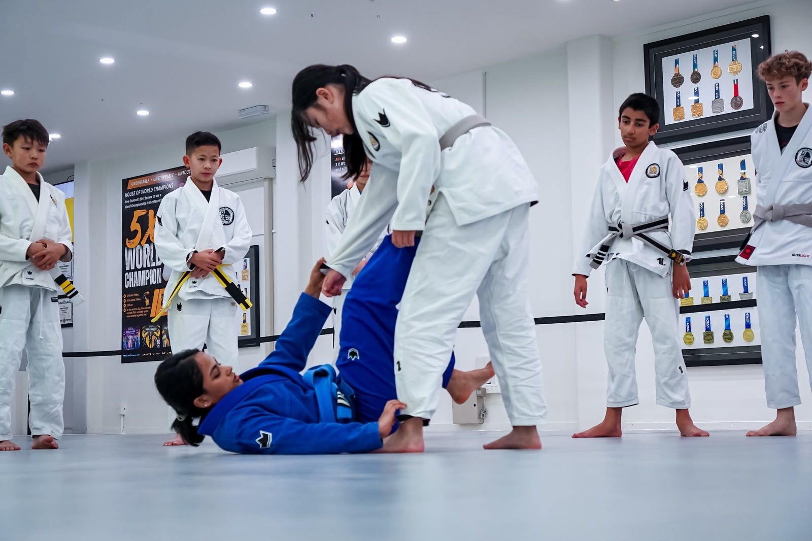 Kids Jiu-Jitsu class in session