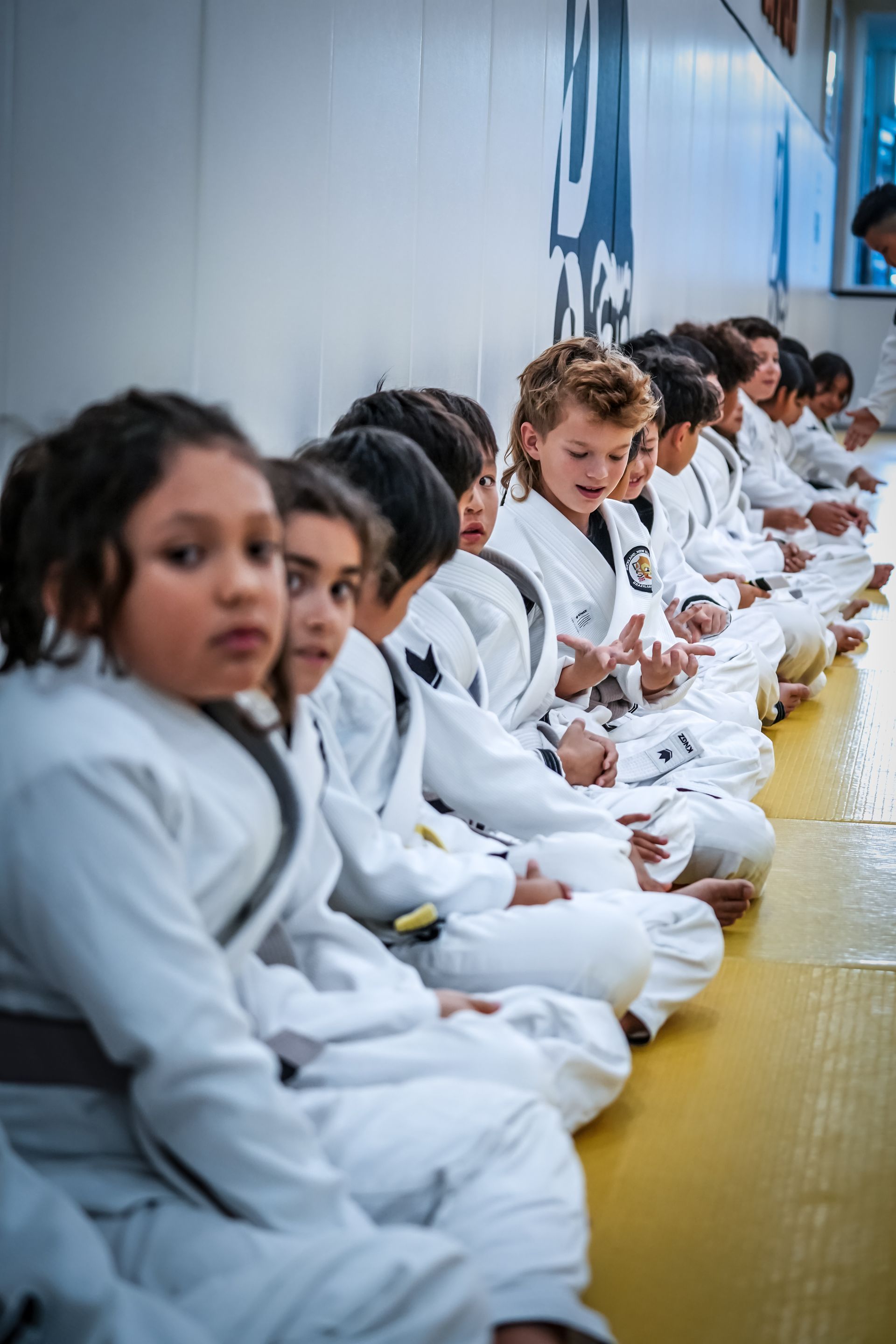 Kids Jiu-Jitsu class in session