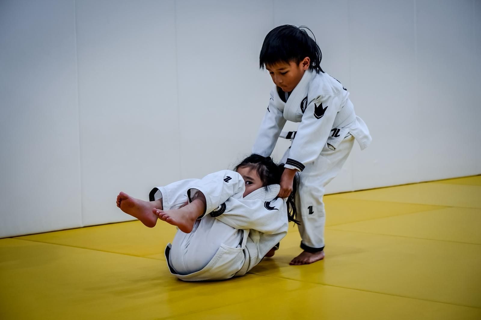 Kids Jiu-Jitsu class in session