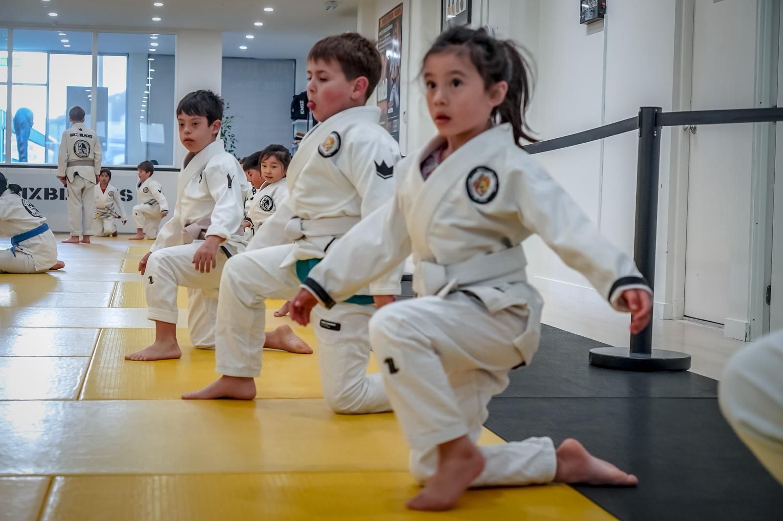Kids Jiu-Jitsu class in session