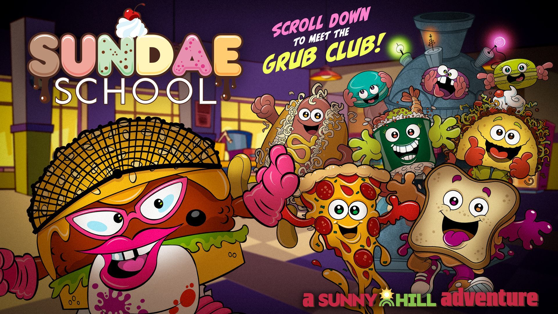 Meet Mrs. Grease and all of the characters at Sunny Hill School