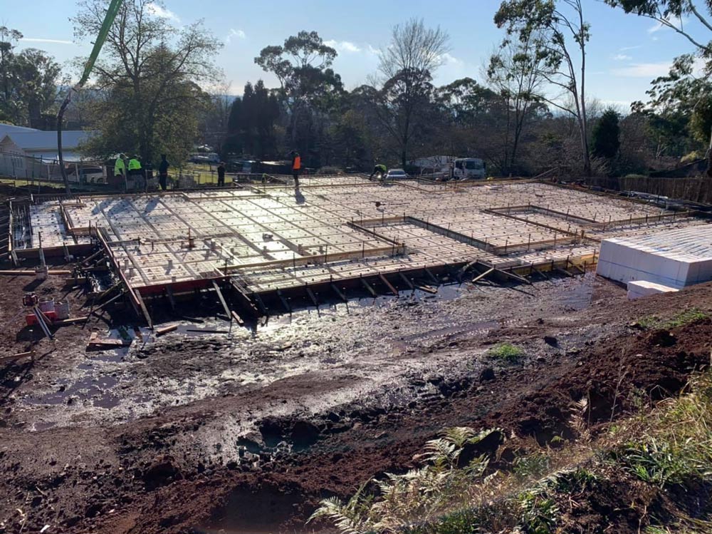 Concreting House Foundation - Concreting in Southern Highlands, NSW