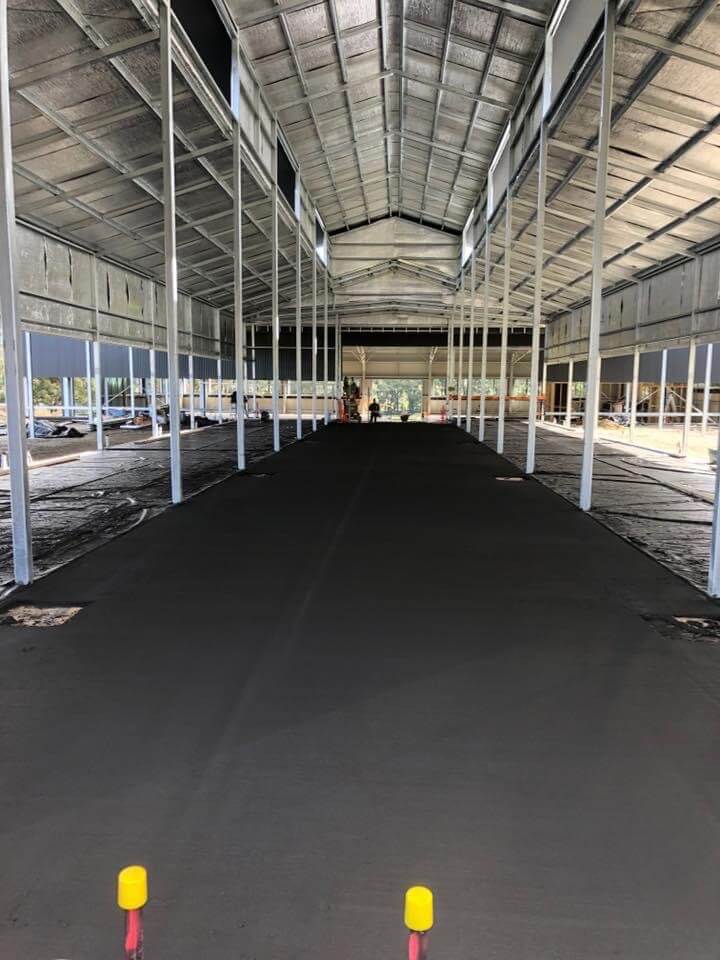 Inside Commercial Warehouse - Concreting in Southern Highlands, NSW