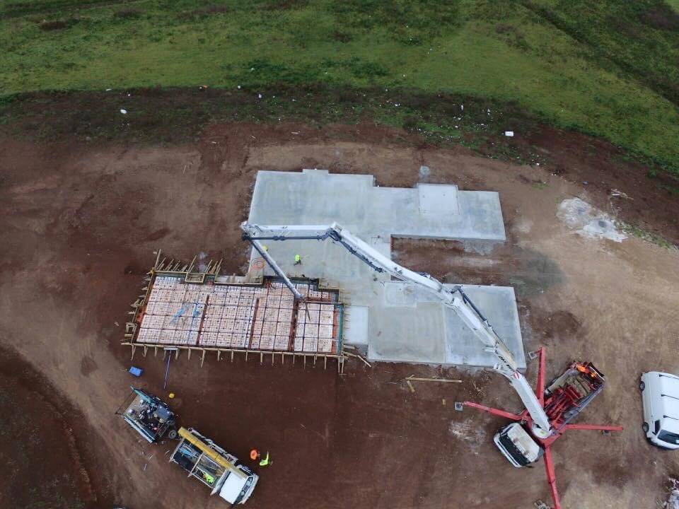 Aerial View Concrete Slab - Concreting in Southern Highlands, NSW