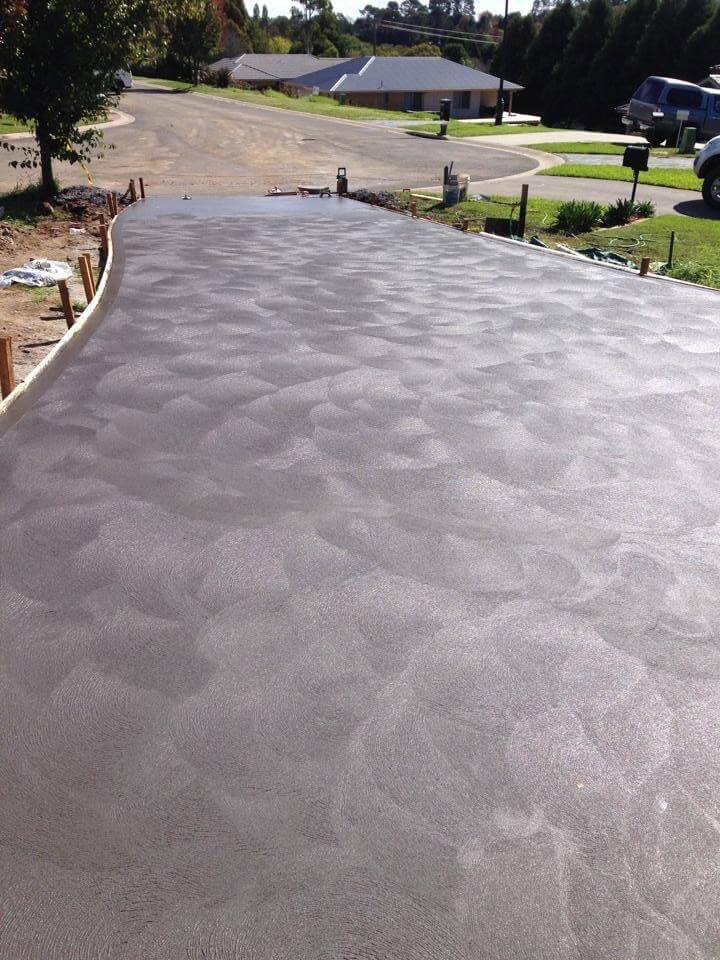 Finished Concrete Driveway - Concreting in Southern Highlands, NSW