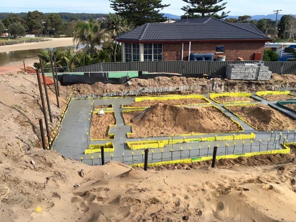 Concrete Paths In Construction Site - Concreting in Southern Highlands, NSW