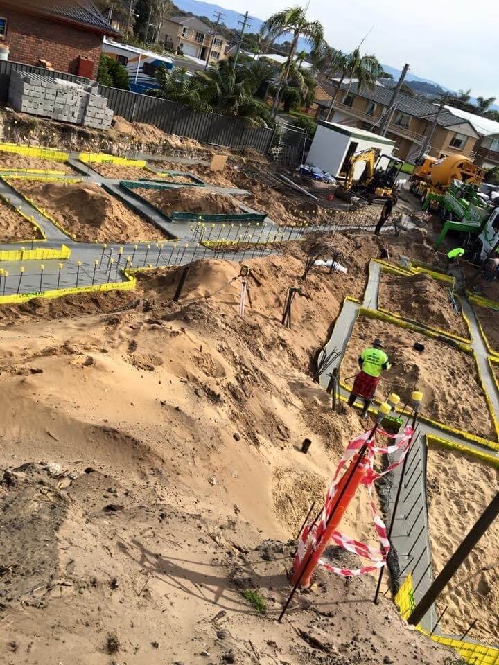 Construction Site Covered In Sand  - Concreting in Southern Highlands, NSW
