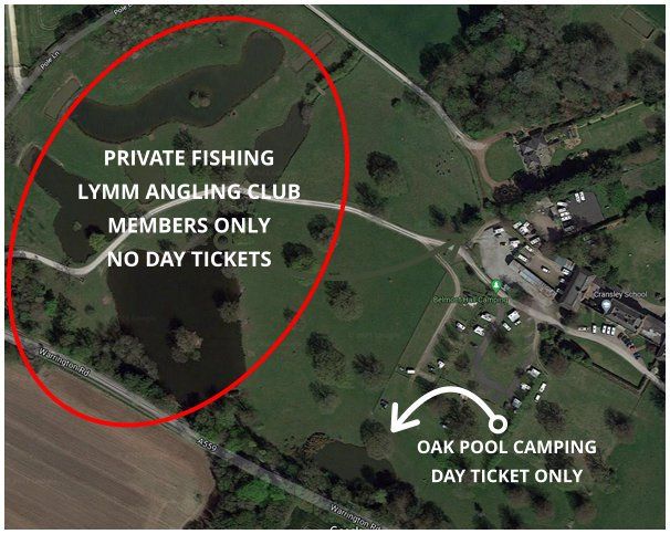 Aerial view of a fishing area. Red circle highlights