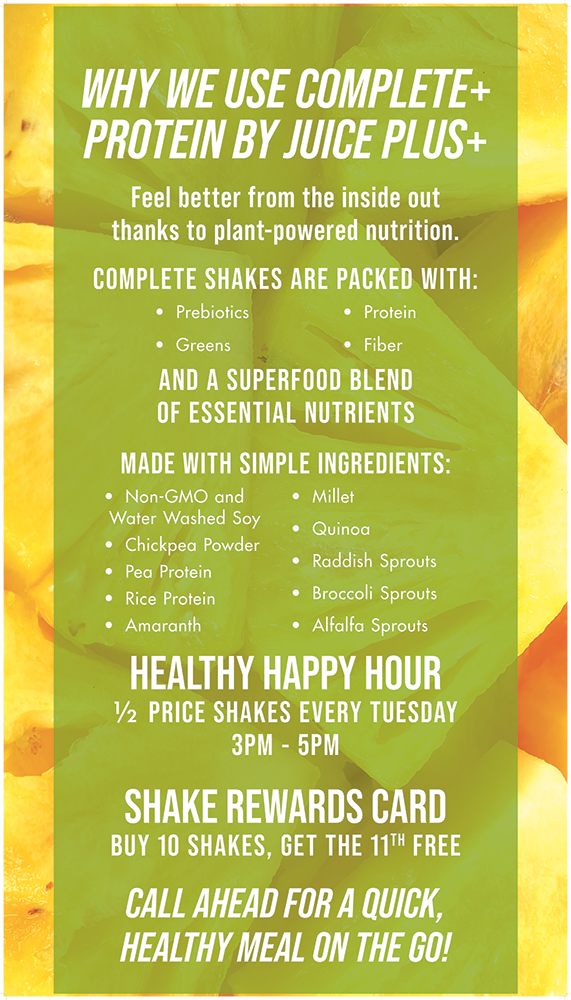 Smoothie Menu