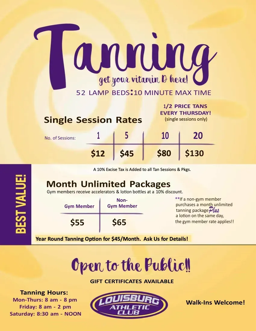 Tanning Packages