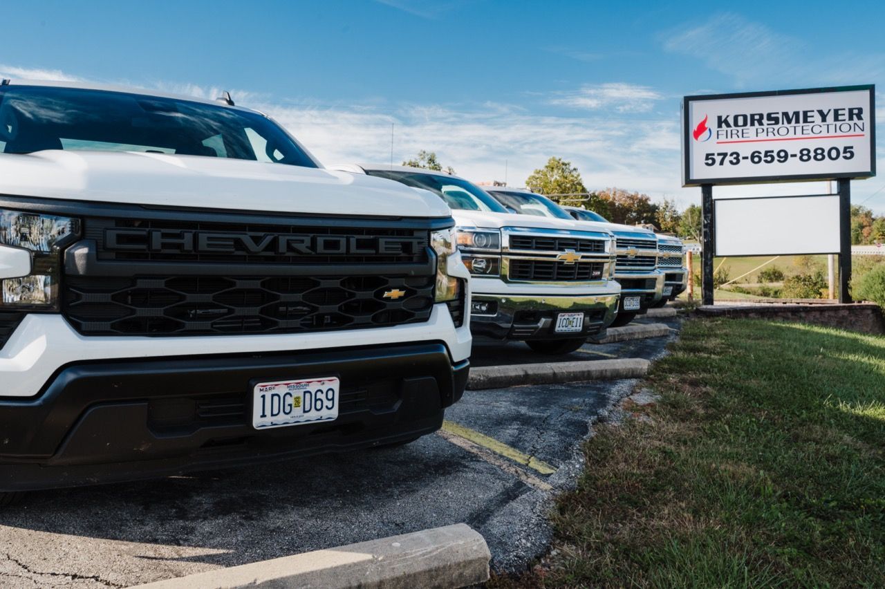 Korsmeyer Fire Protection's Team Has Trucks Available to Serve Your Mid-Missouri Property