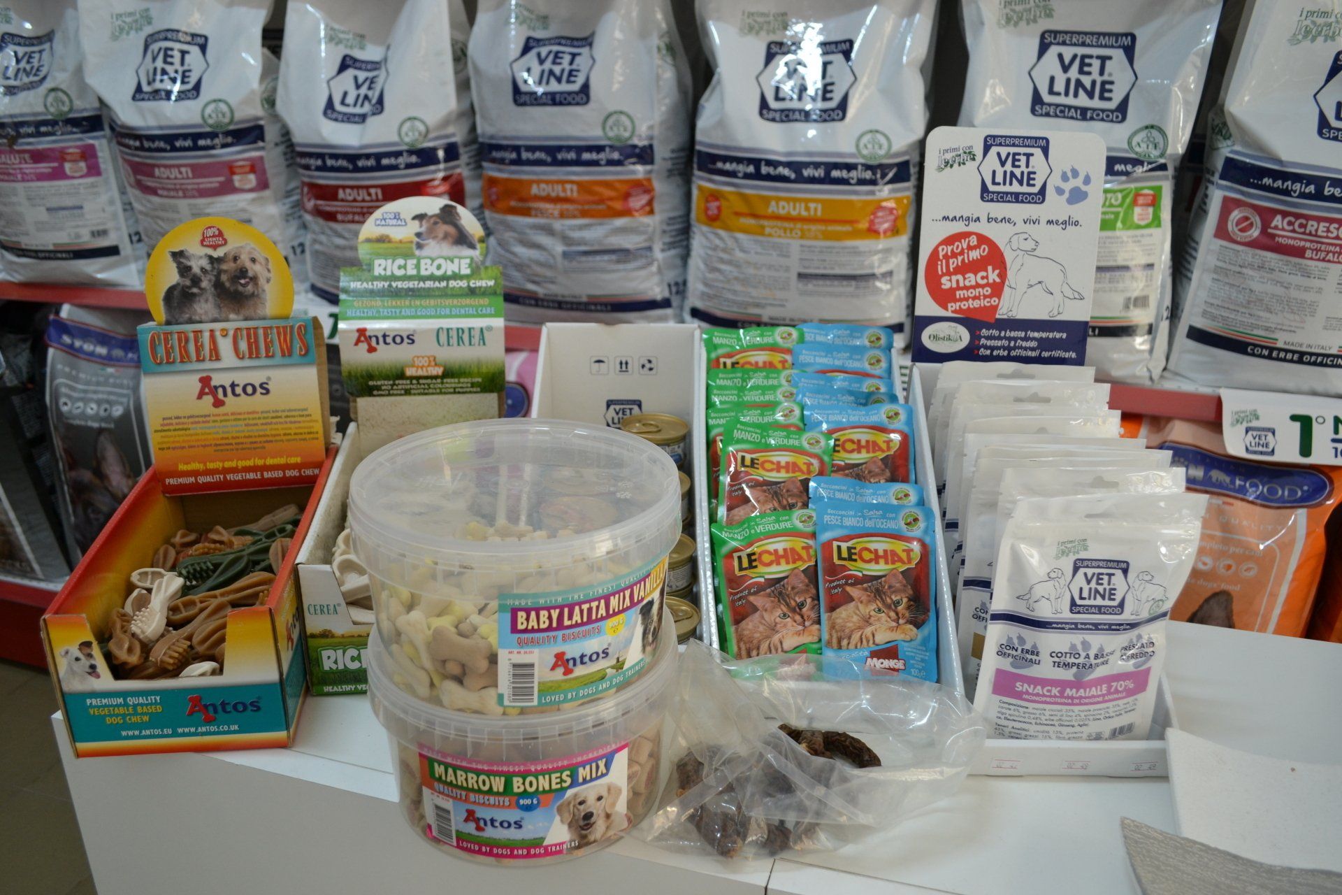 snack per animali