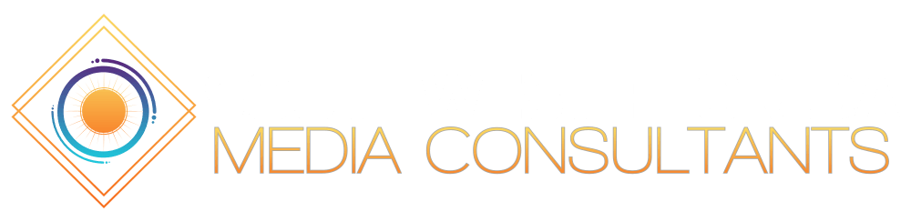 A logo for a company called media consultants