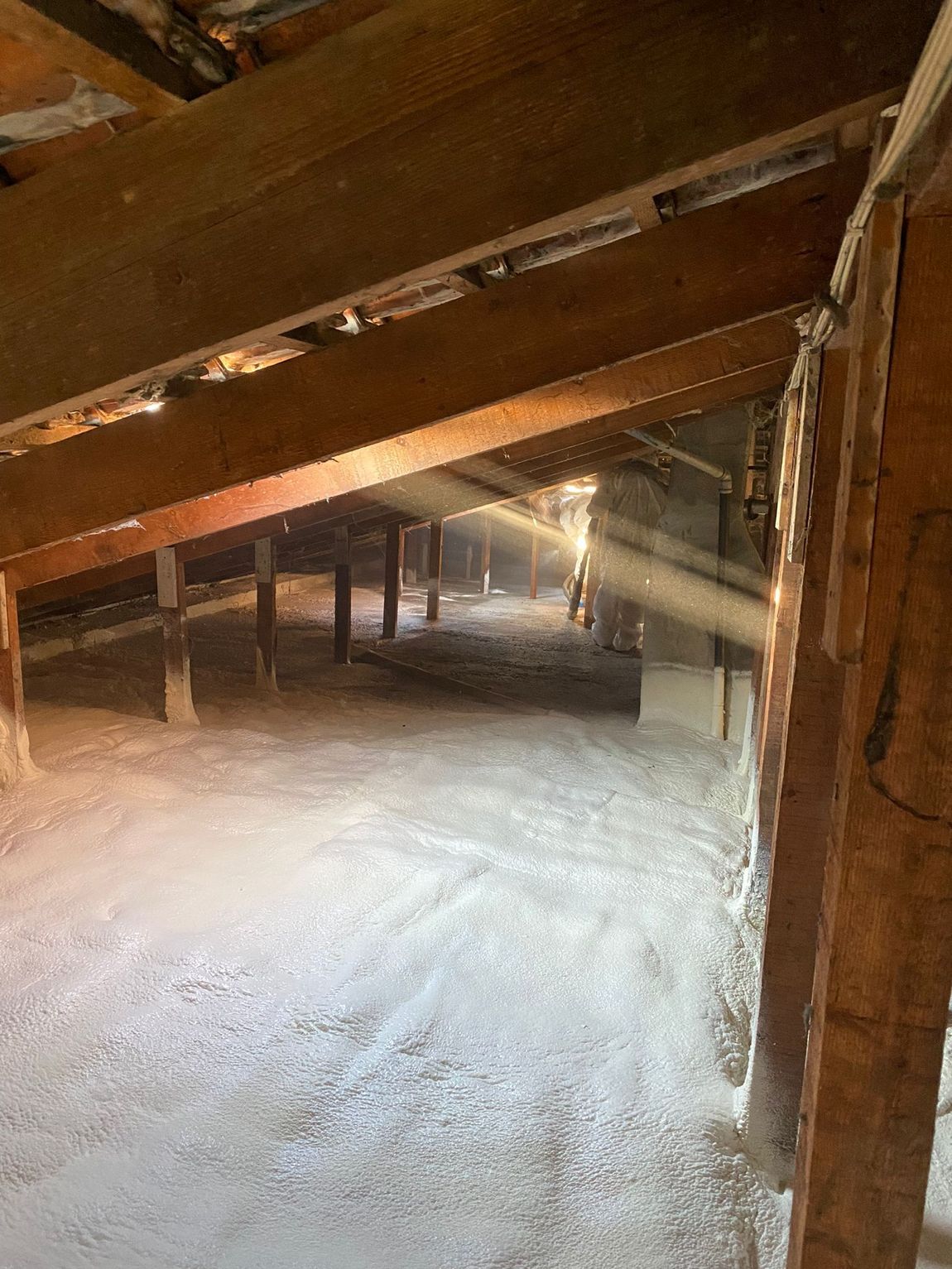 isolamento sottotetto con poliuretano espanso 