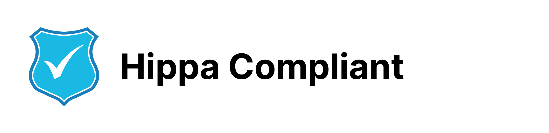 Blue shield with a checkmark and