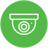 An icon of a security camera in a green circle.