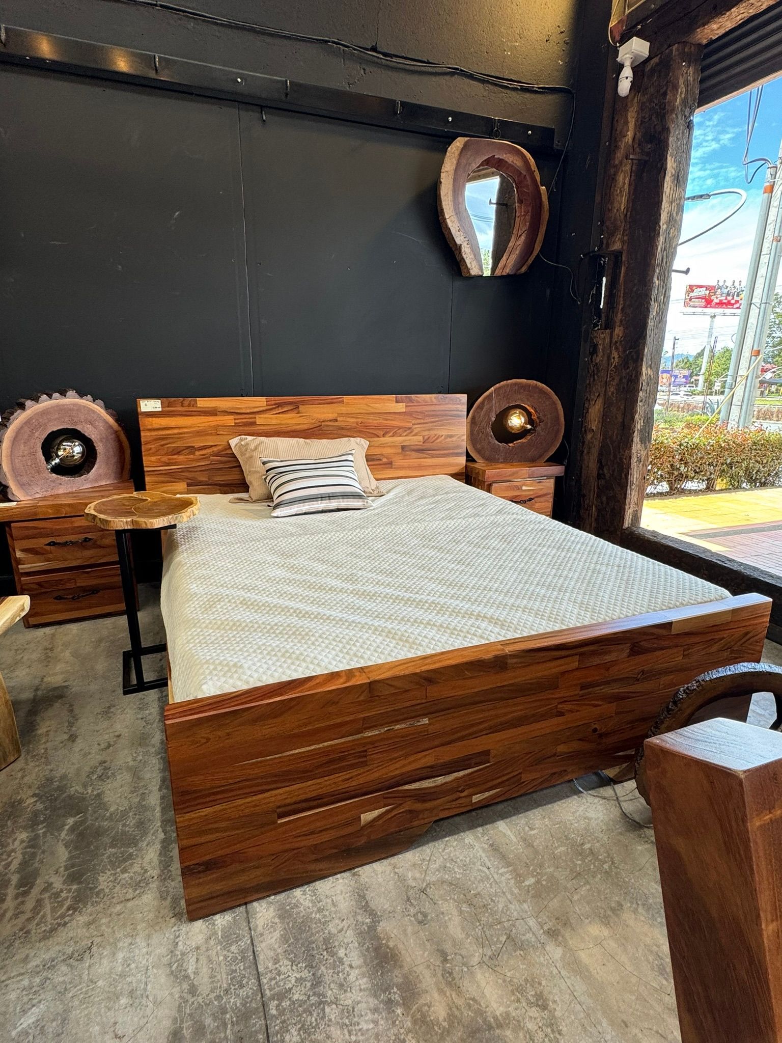 alcoba  en madera rustica