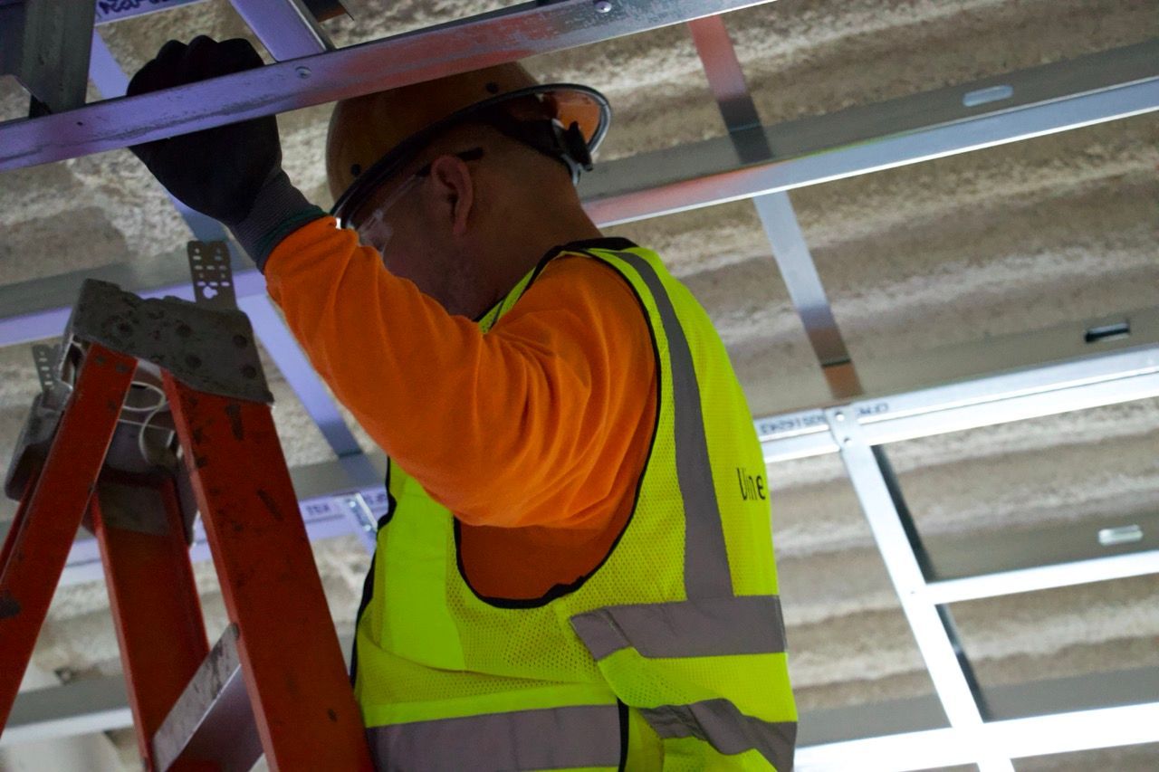 vine electric employee working at new project in rancho cordova