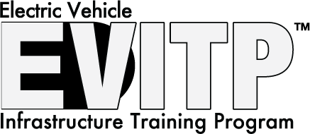 Electric Vehicle Infrastructure Training Program logo with bold black EVITP text